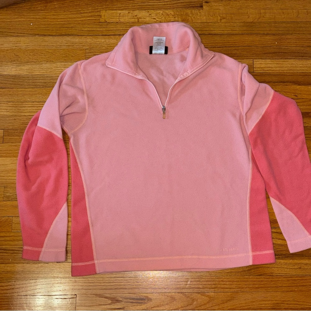 Patagonia Synchilla Quarter Zip Pullover Peach and Apricot size medium